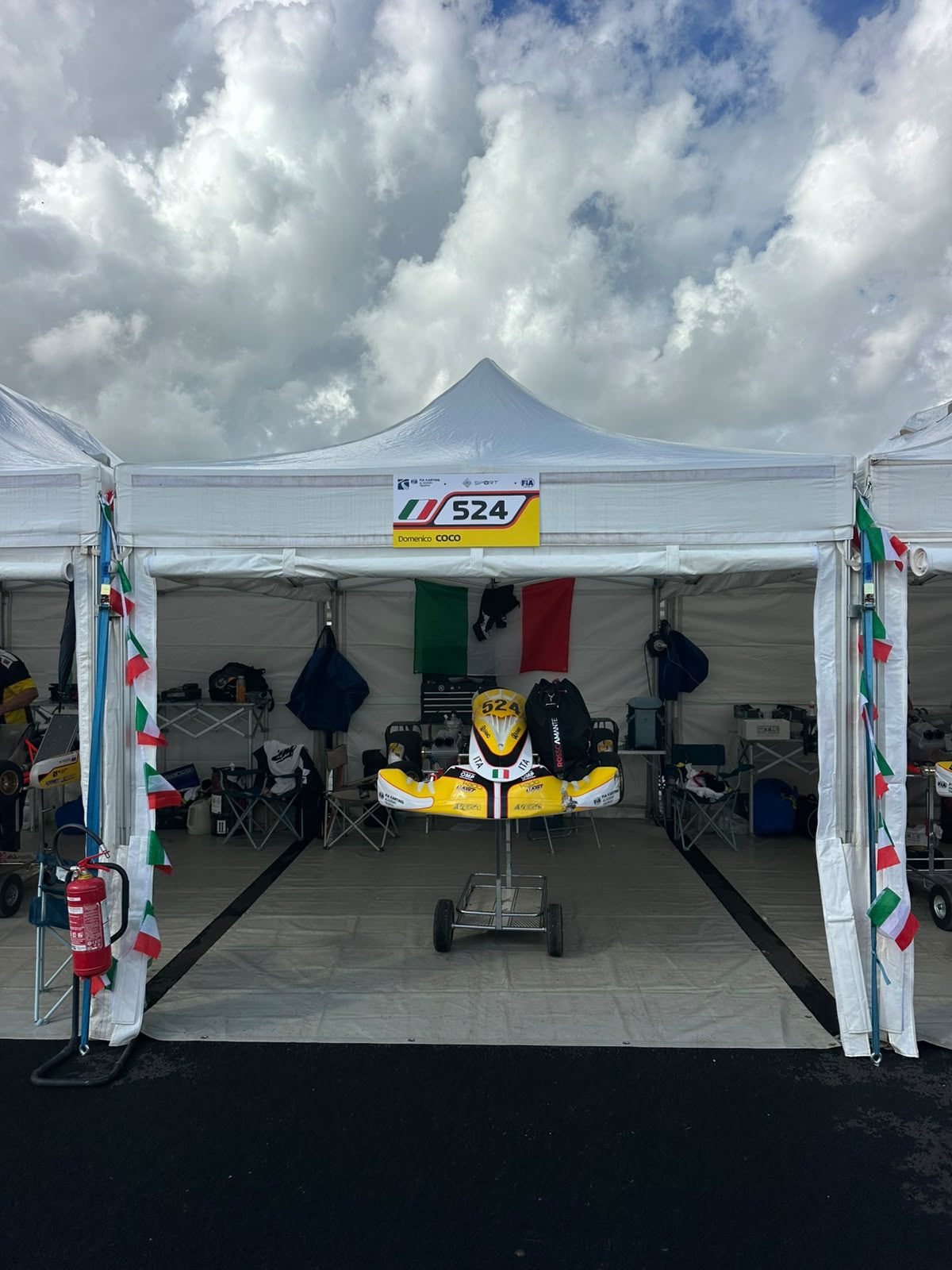 La tenda del team